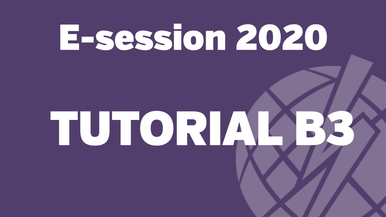 e-session_20200826_SC B3 tutorial_ Guidelines for safe work methods in substations